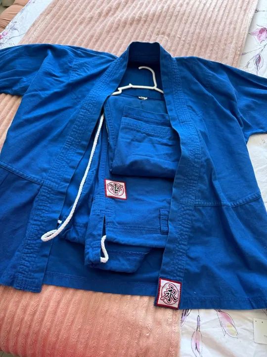 Kimono de Judô/ Jiujitsu  Azul - Tamanho P