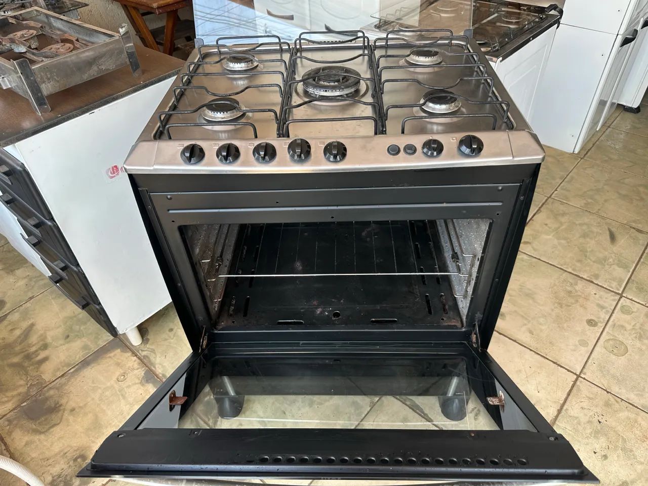 Fogão atlas 5 bocas conservados 