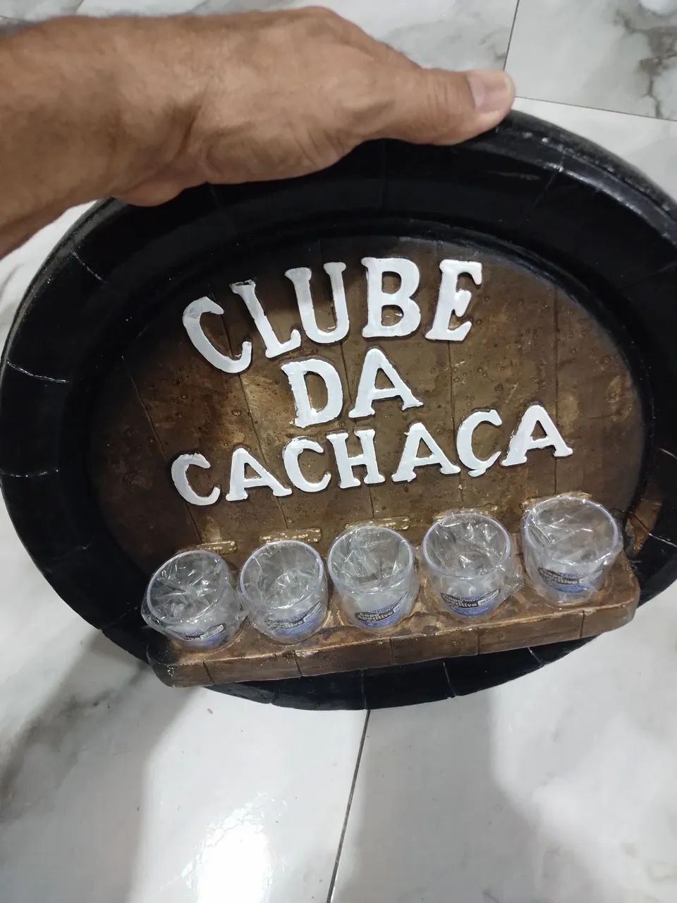 Placa Decorativa Clube da Cachaça 40cm - Foto 3