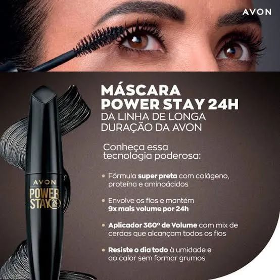 Rilmel Avon POWER STAY 24hs " Preto " - Foto 4