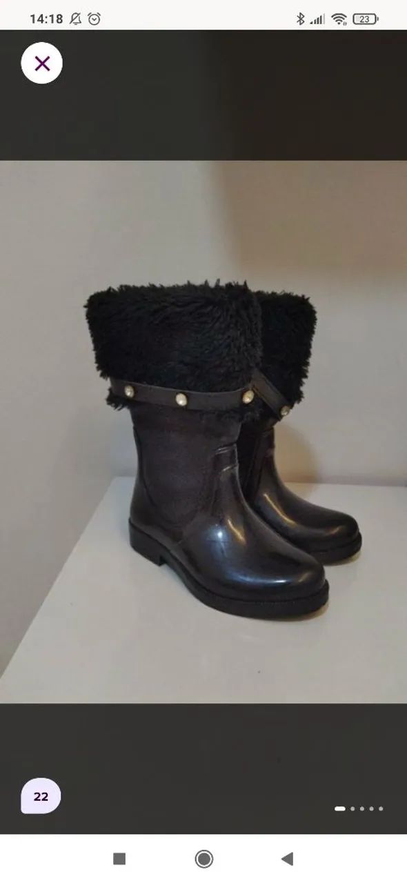 Bota cano longo preto 