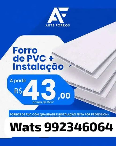 Forros de PVC instrutura metál