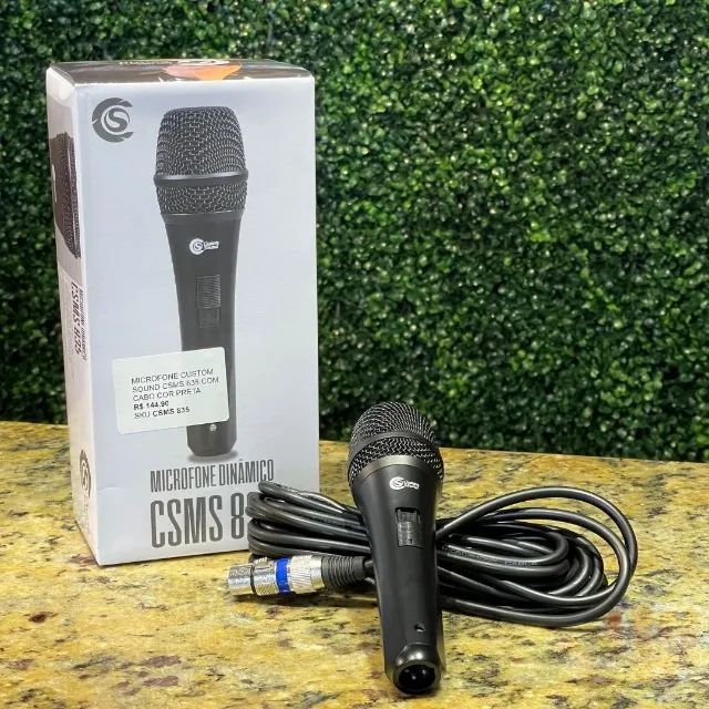 Microfone com Fio Custom Sound CSMS 835