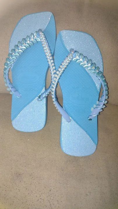 Chinelas Havaianas bordadas  - Foto 5