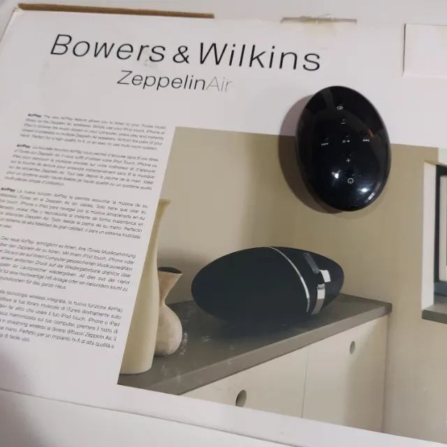 Bowers & Wilkins Zeppelin ブラック B&W ZEPPELIN ALEXA Caixa Acústica Premium com Bluetooth e Airplay