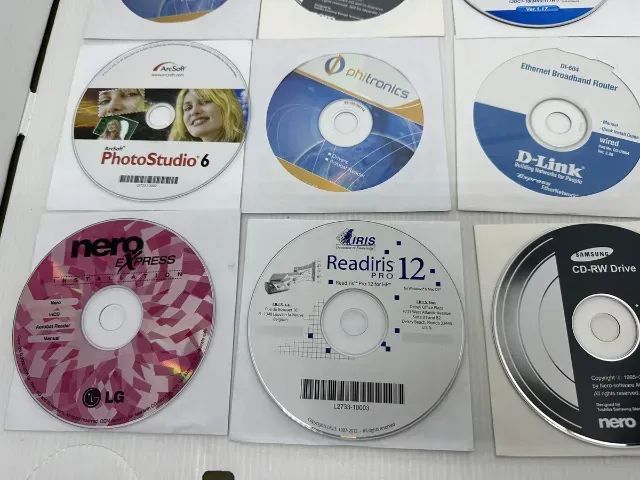 Lote 9 Cd Drivers Mobo Gigabyte Cd-rw Nero Photostudio Iris (Usado) - Foto 2
