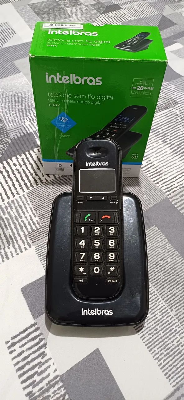 Telefone sem fio digital Intelbras TS63 V