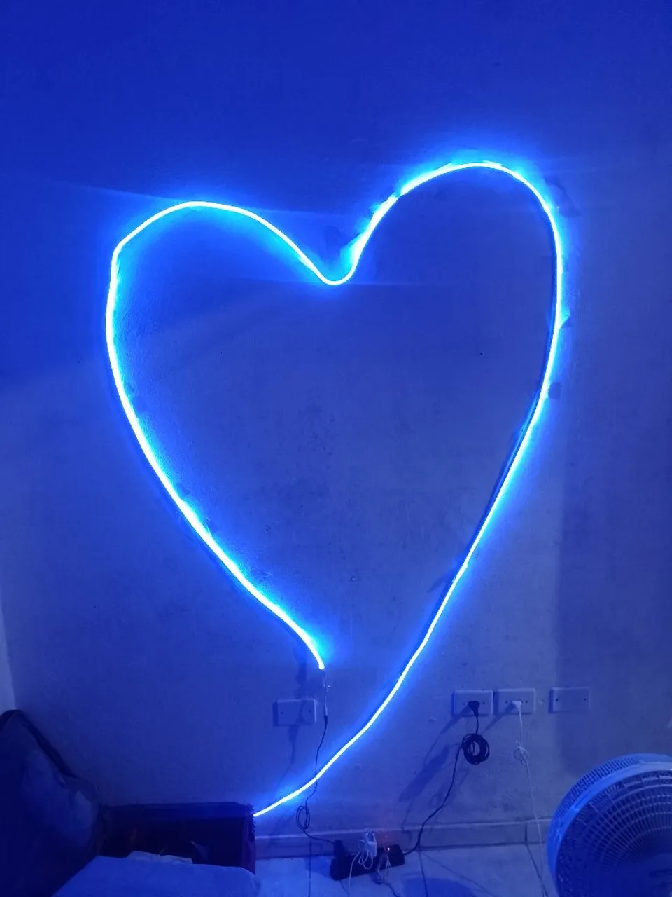 Luz Neon Azul para Decoração