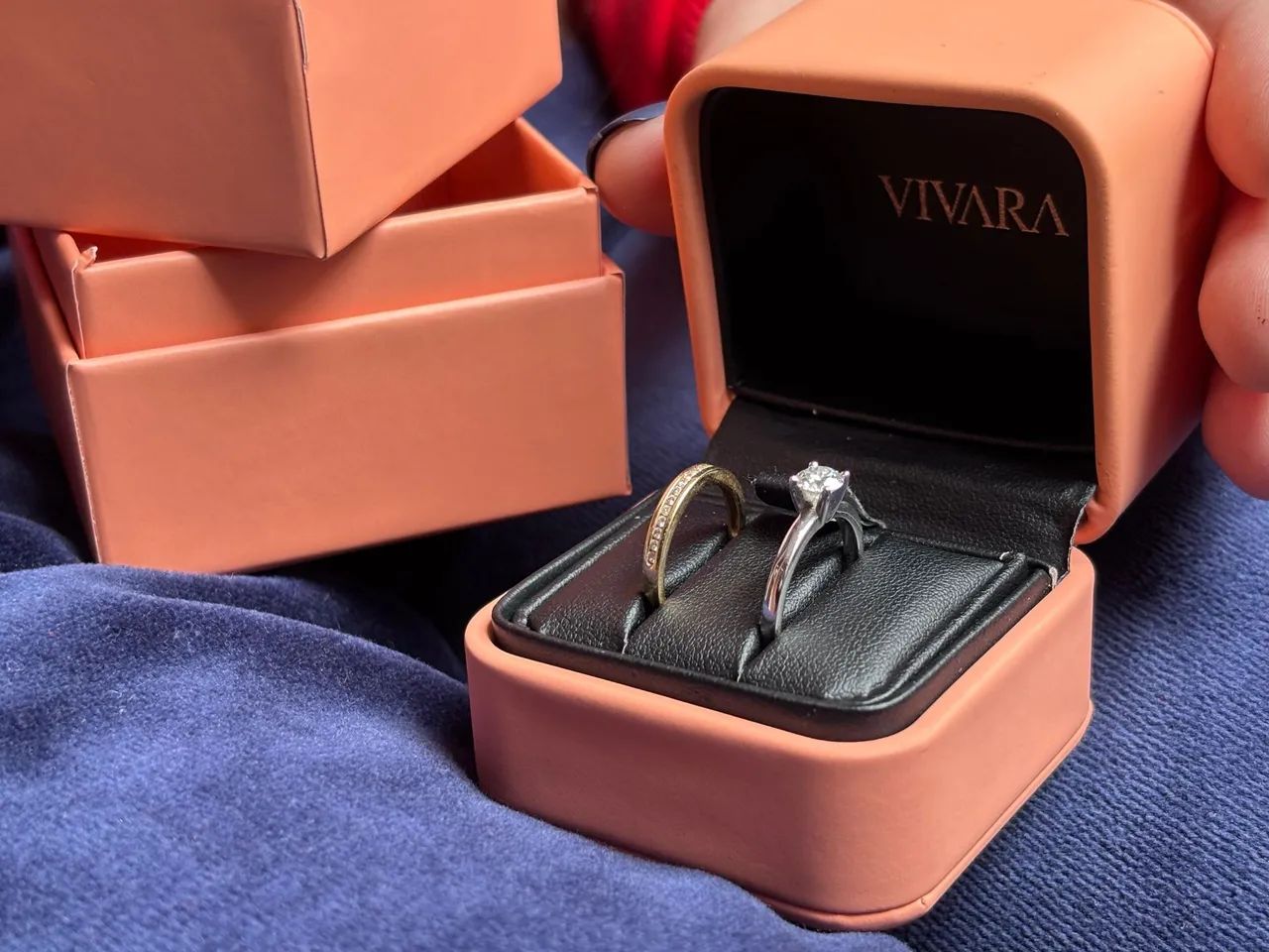 Aliança Vivara nova ouro branco diamante 0.5 ct com garantias aparador ouro 18k brilhantes