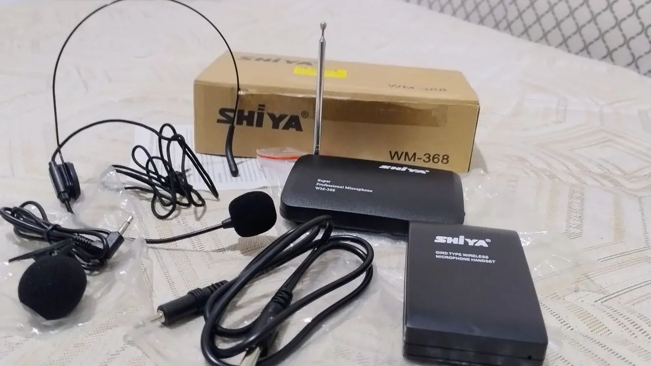 Microfone Sem Fio Shiya WM-368 para Celular, Câmera e Computador - Foto 4