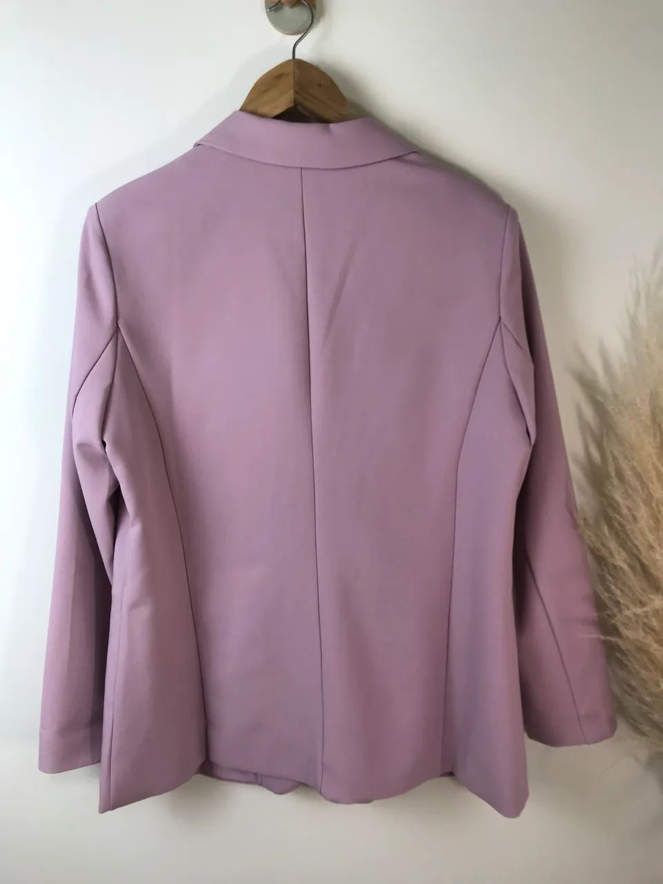Blazer reto alongado roxo dzarm M (novo) - Foto 4