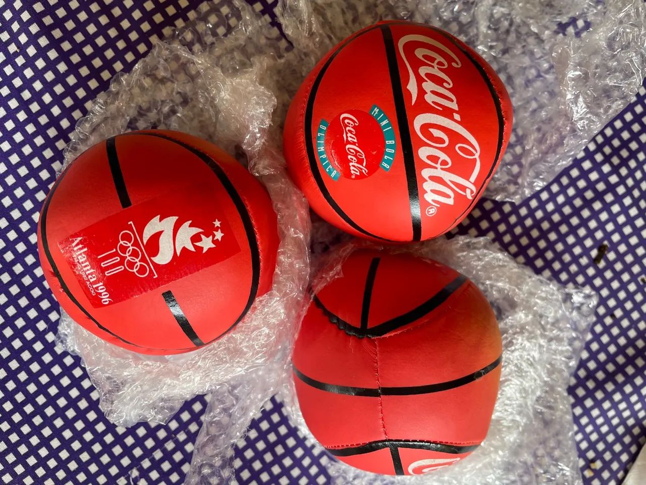 Bolas de basquete Coca-Cola e Atlanta 1996