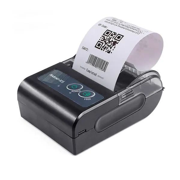 Aparelho mini mpressora térmica Bluetooth 58mm Android+105