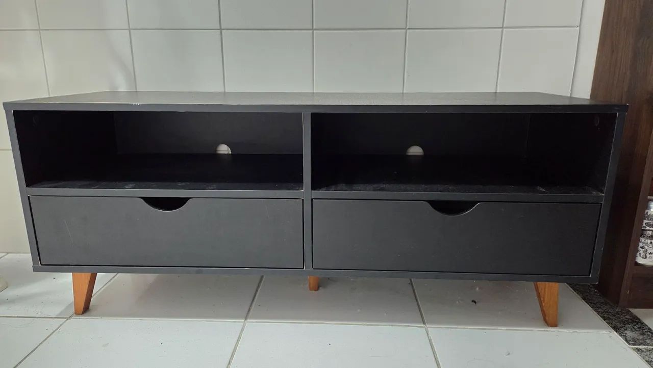Rack Tok&stok preto 1,20x40