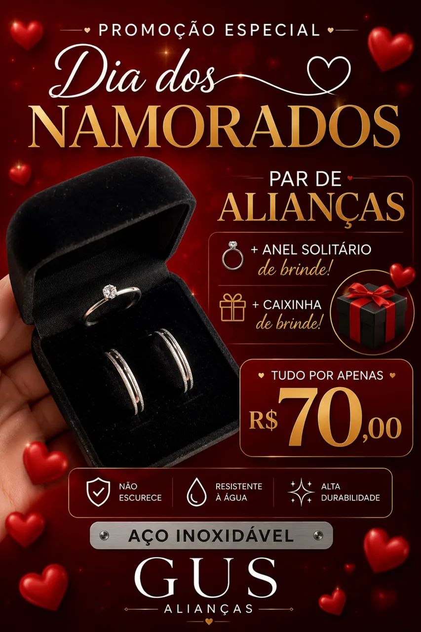 Alianças de namoro compromisso 