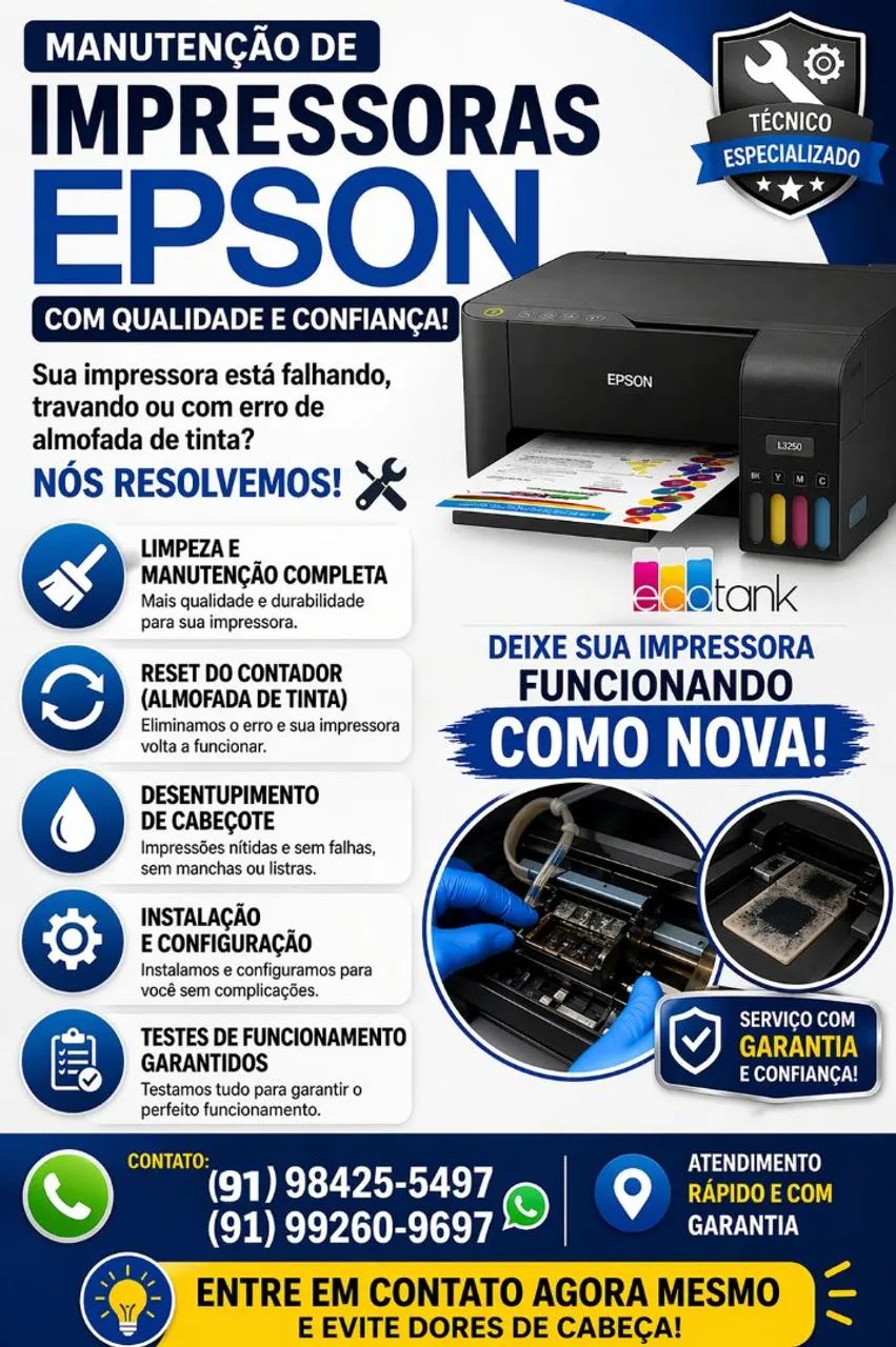 Manutenção de impressora 