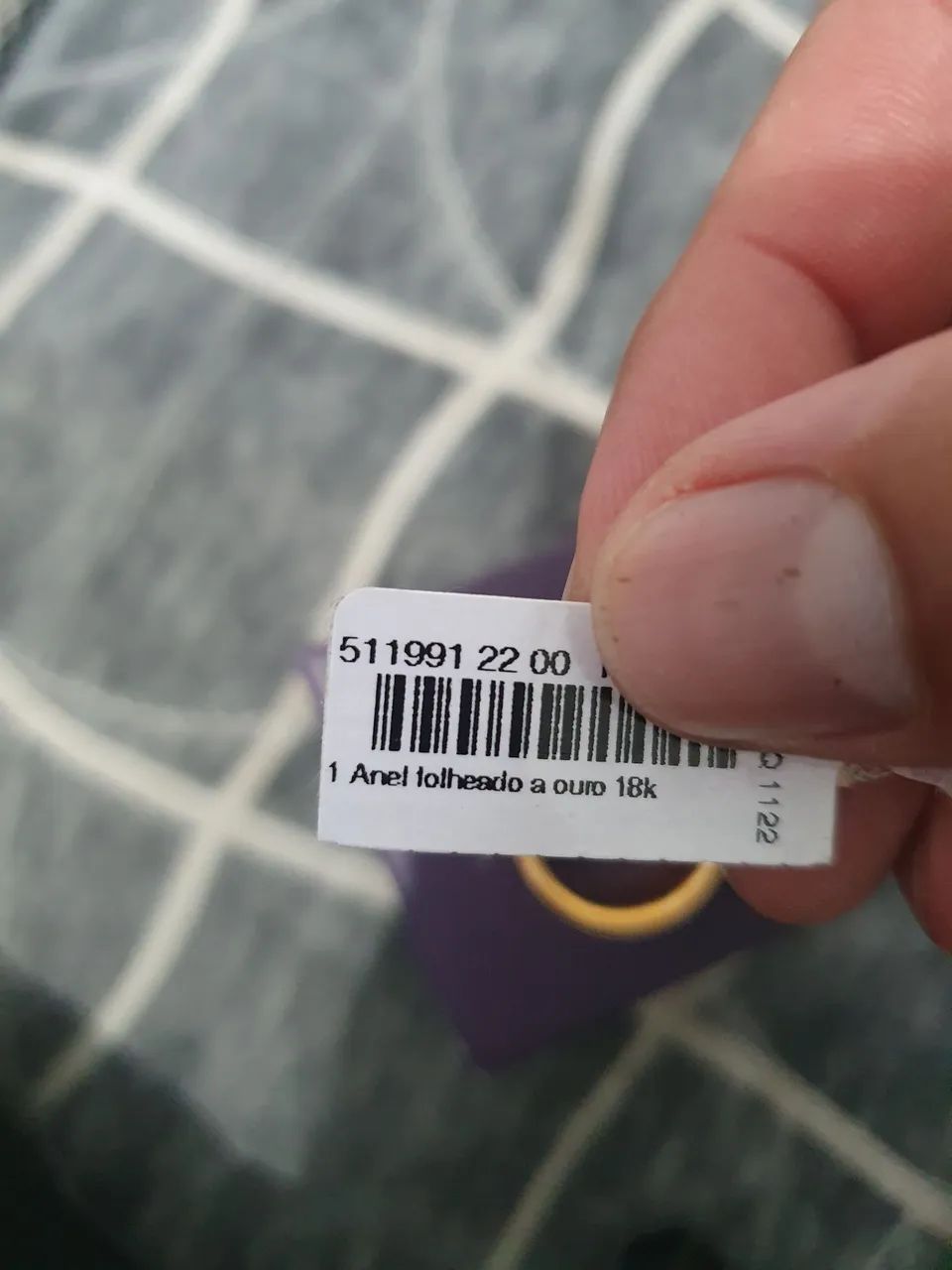 Anel foleado a ouro 18k n22  - Foto 4