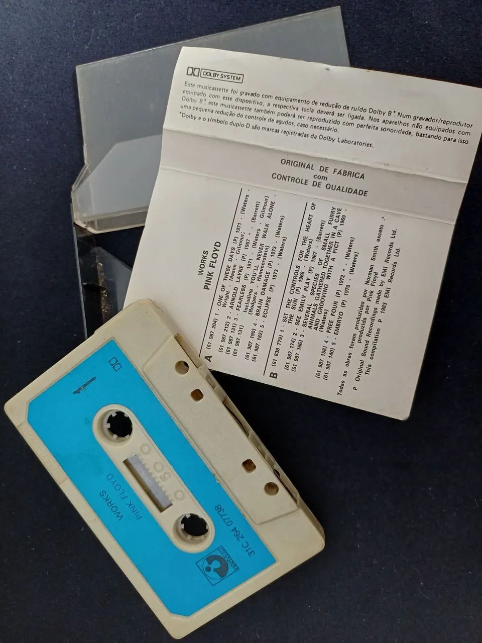Fita K7 Pink Floyd 1983 Works  - Foto 4
