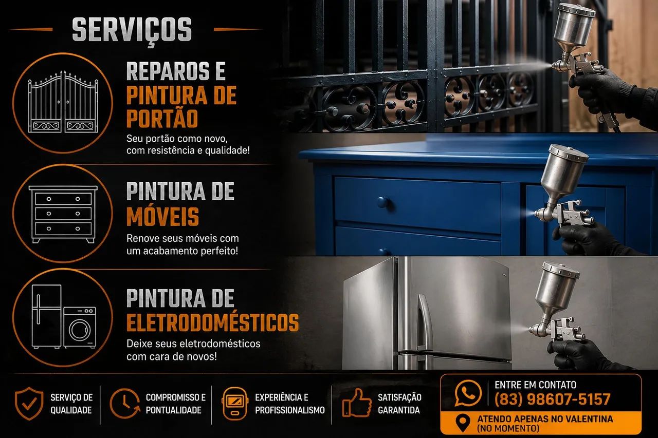 Soldador | Reparos e Pintura de Portões e Móveis - Foto 2