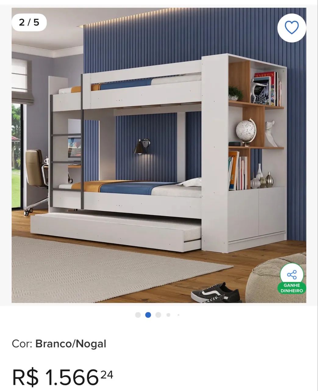 Cama Beliche semi nova 