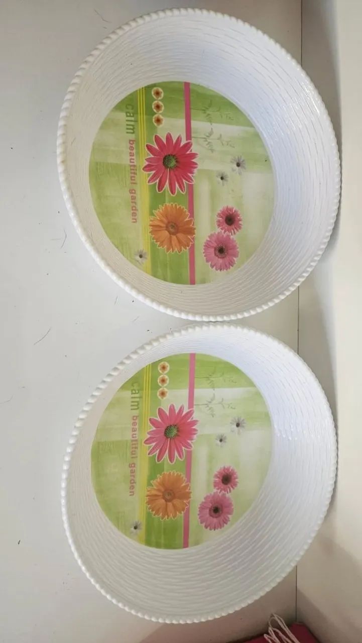 2 vasilhas plásticas 