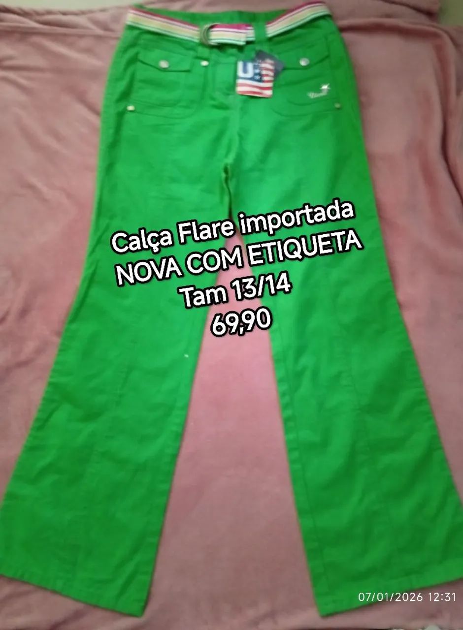 Calça nova Flare importada