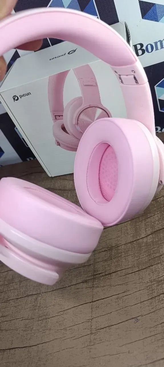 Headphone Picun B8 rosa - novo - Foto 4
