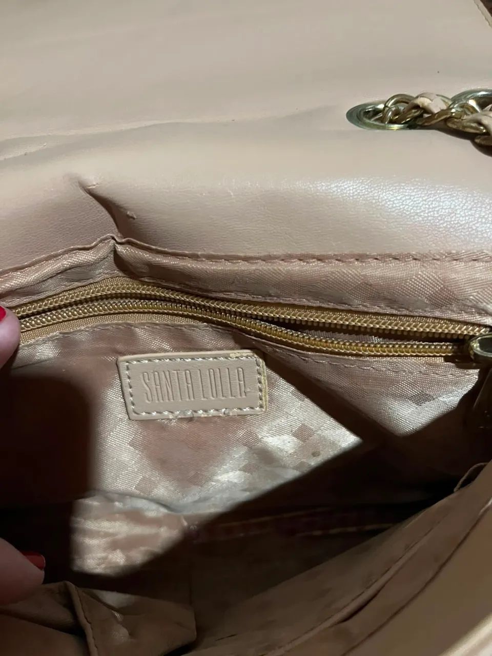 Bolsa Santa Lolla Transversal rose  - Foto 5