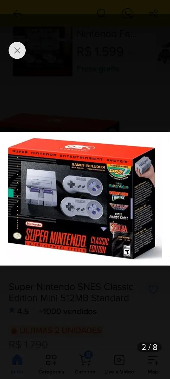 Super Nintendo classic Edition - Foto 2