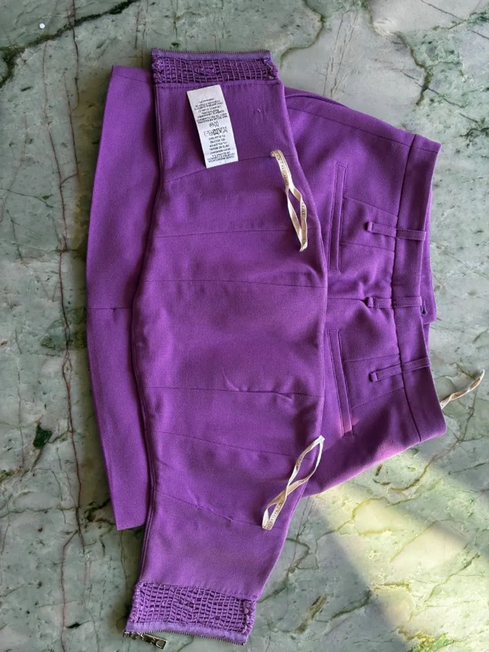 ? Conjunto NV by Nati vozza Roxo   Saia + Top - Tam. 32 - Foto 2