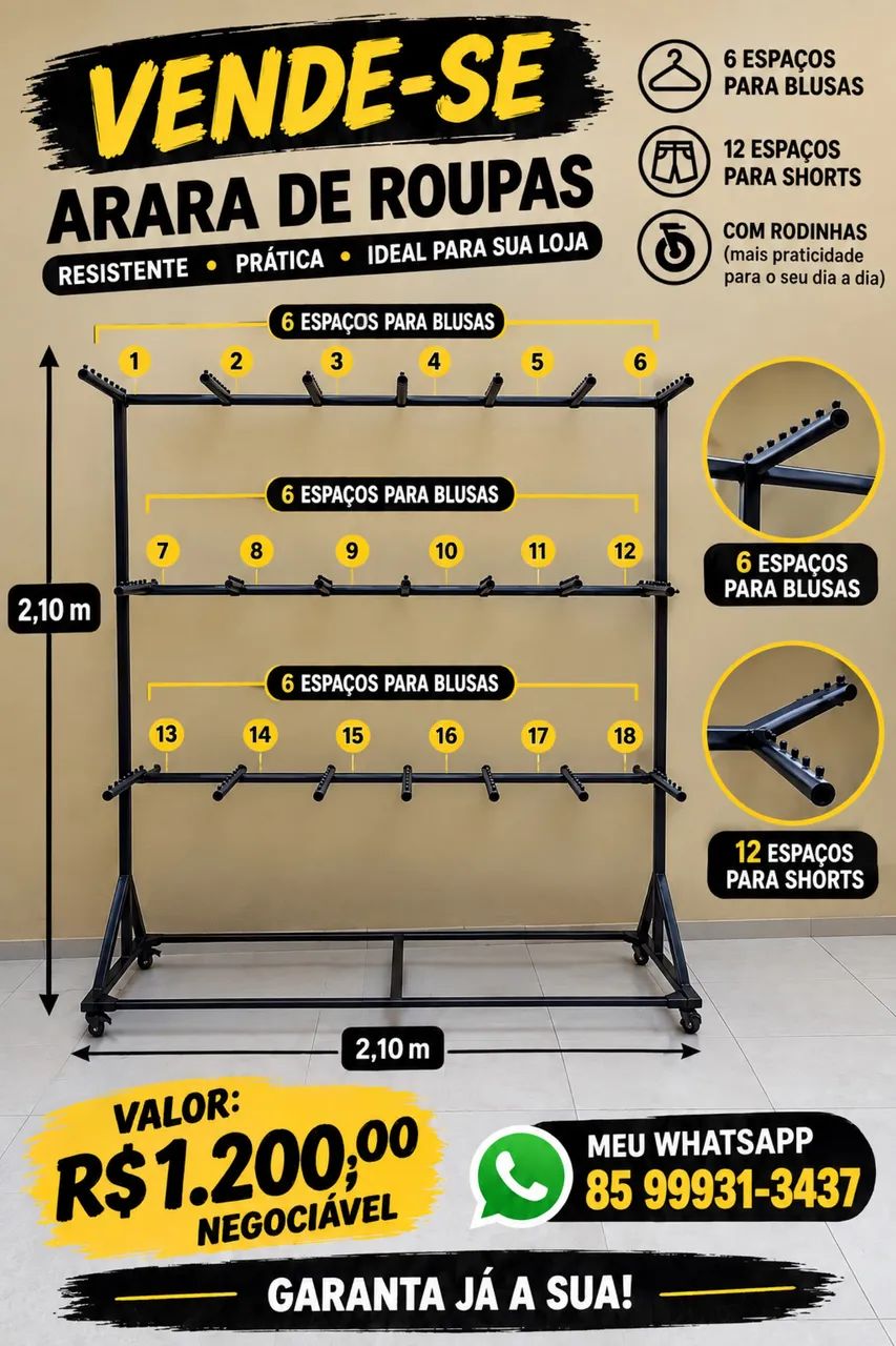 Arara para Shorts 