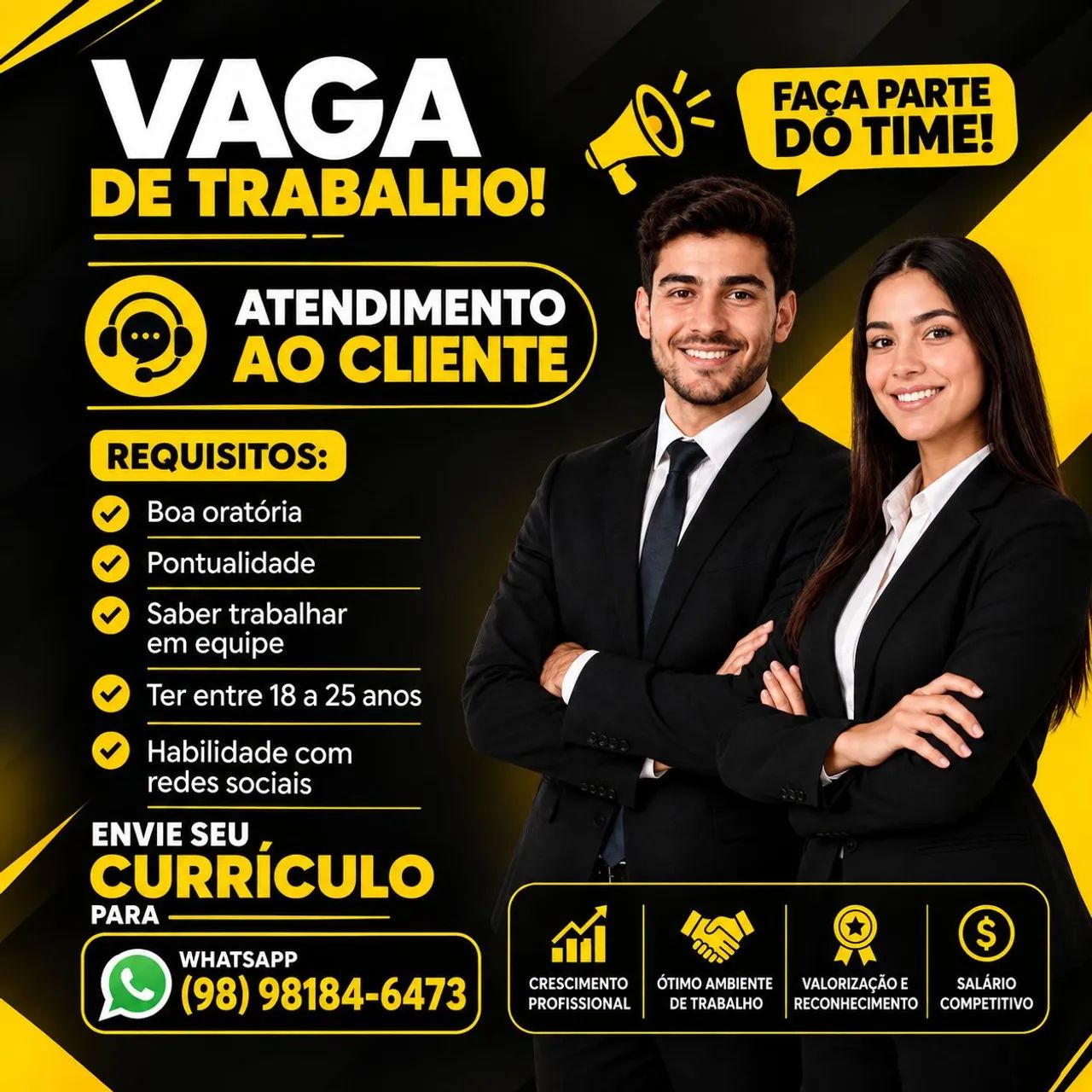 VAGA - CONSULTOR(A) DE VENDAS