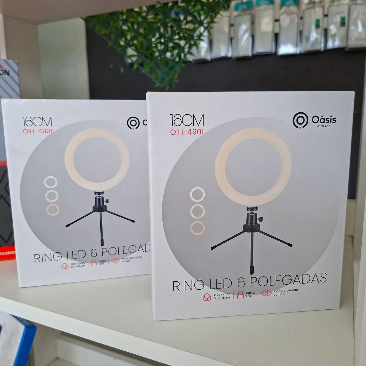 Ring light com tripé de mesa - entrega em slz e região 