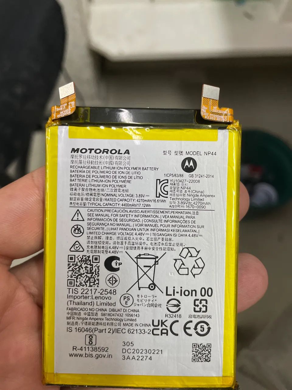Bateria Compatível Com Moto Edge 30 Fusion Xt2243