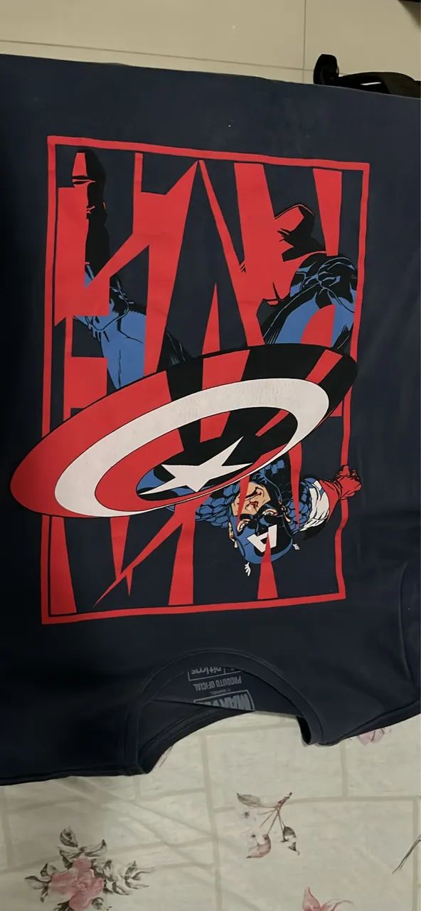 Camiseta Marvel Capitão América Produto Oficial - Foto 2