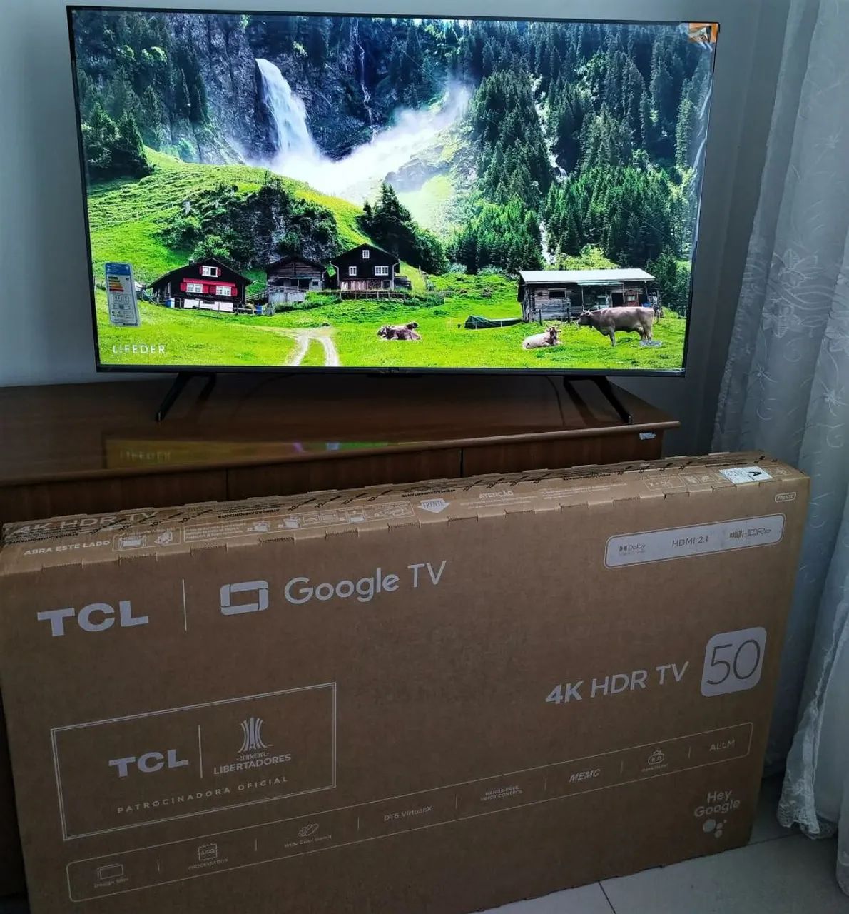 Vendo Smart Tv 50" TCL 4K Novo.