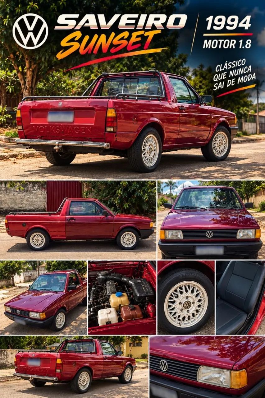 Volkswagen Saveiro GL 1.8mi E 1.6/gl/ls/s/ Sunset (álcool) 1994