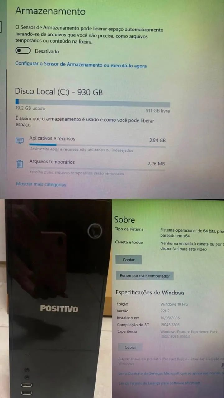 CPU POSITIVO 