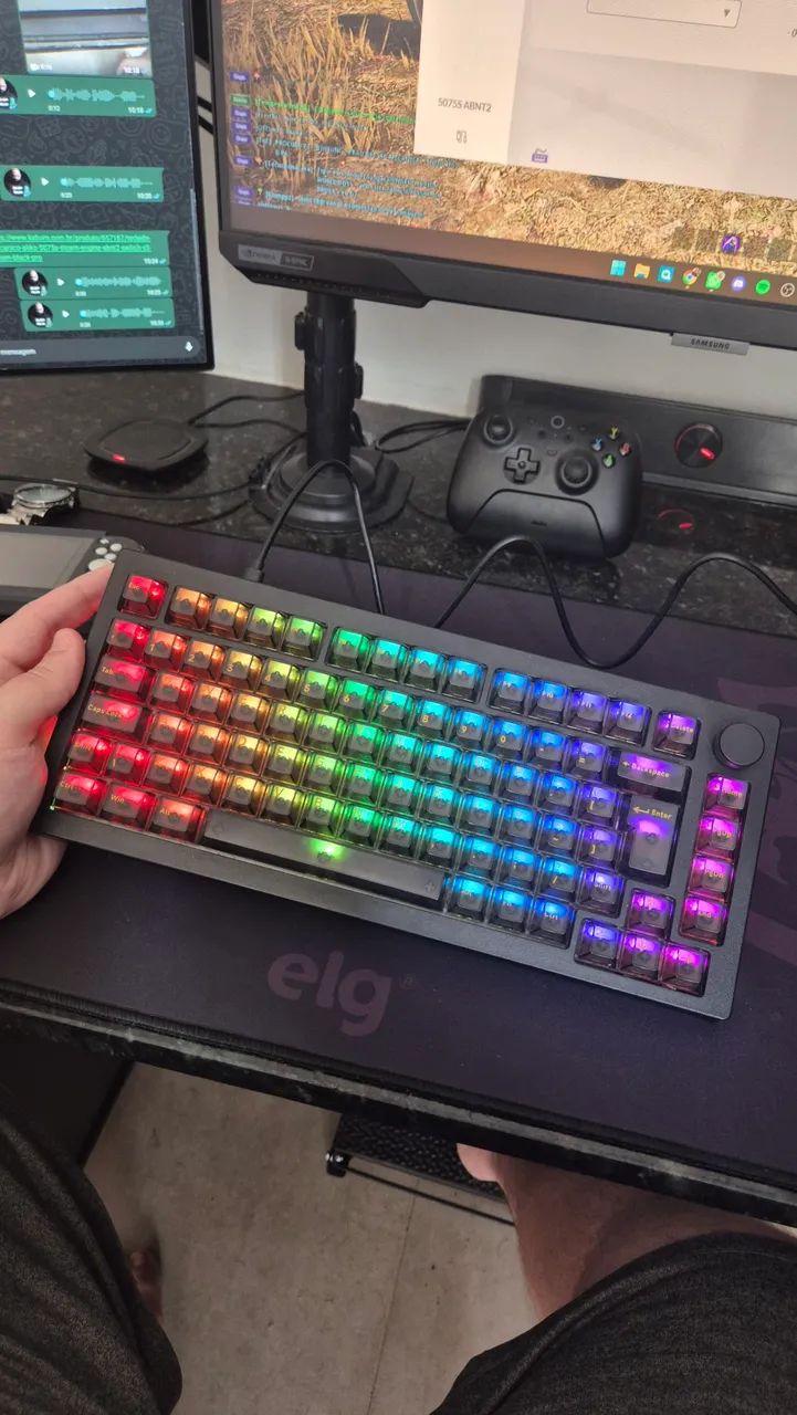 Teclado Akko 5075S - Clear Black - Foto 2