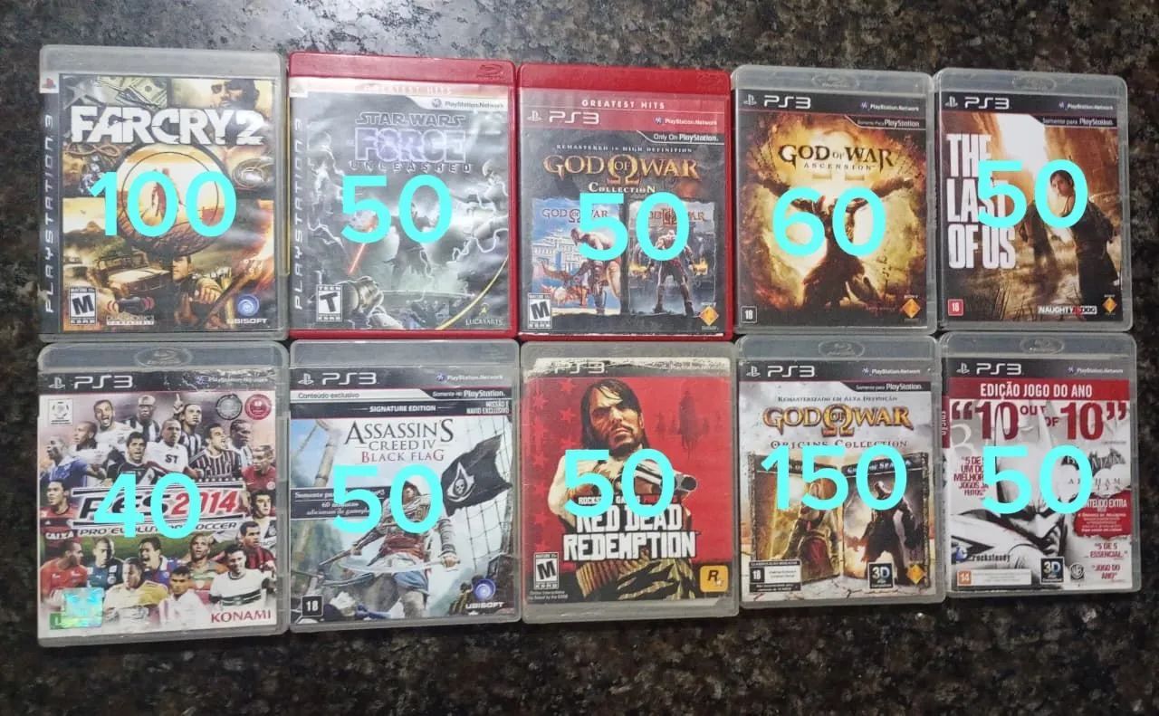 Coleção jogos ps3