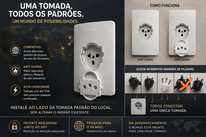 Fabricação de tomada elétrica moldes