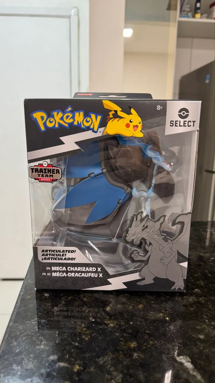 Mega Charizard X Select figure action Pokémon anime boneco estátua - Foto 3