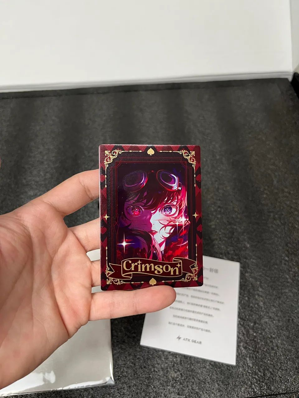 (Novo) Mousepad de Vidro ATK Anime - Edição limitada Crimson  - Foto 5