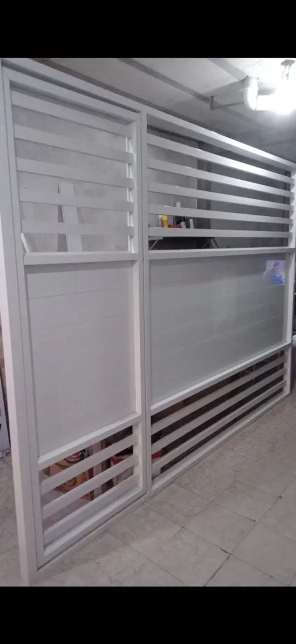 PORTÕES P GARAGEM PORTAS JANELAS EM ALUMÍNIO BRANCO PRETO FOSCO.