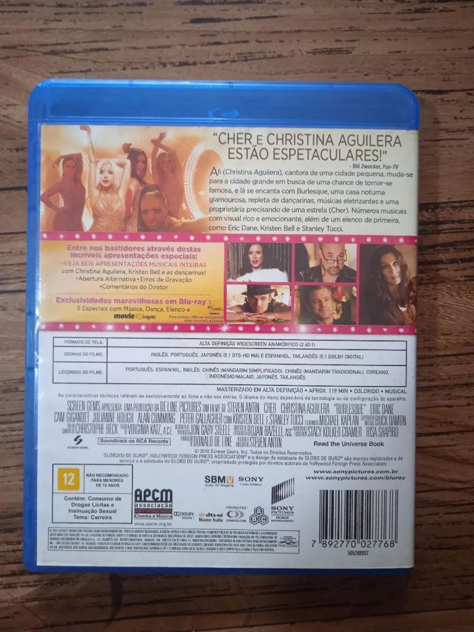 Blu-ray original Burlesque com Cher e Christina Aguilera - Foto 4