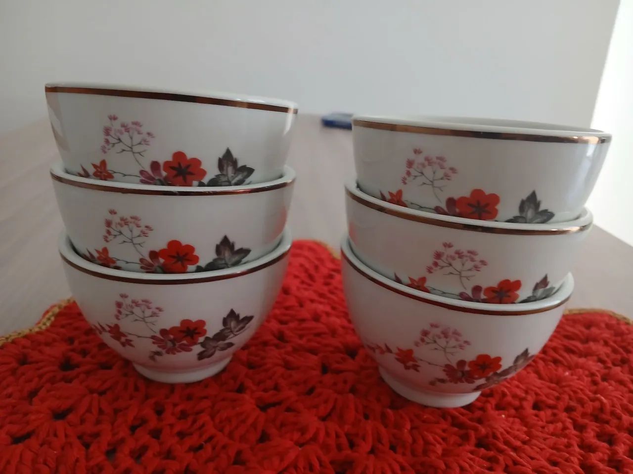 Jogo de bowls 6 peças porcelana steatita 