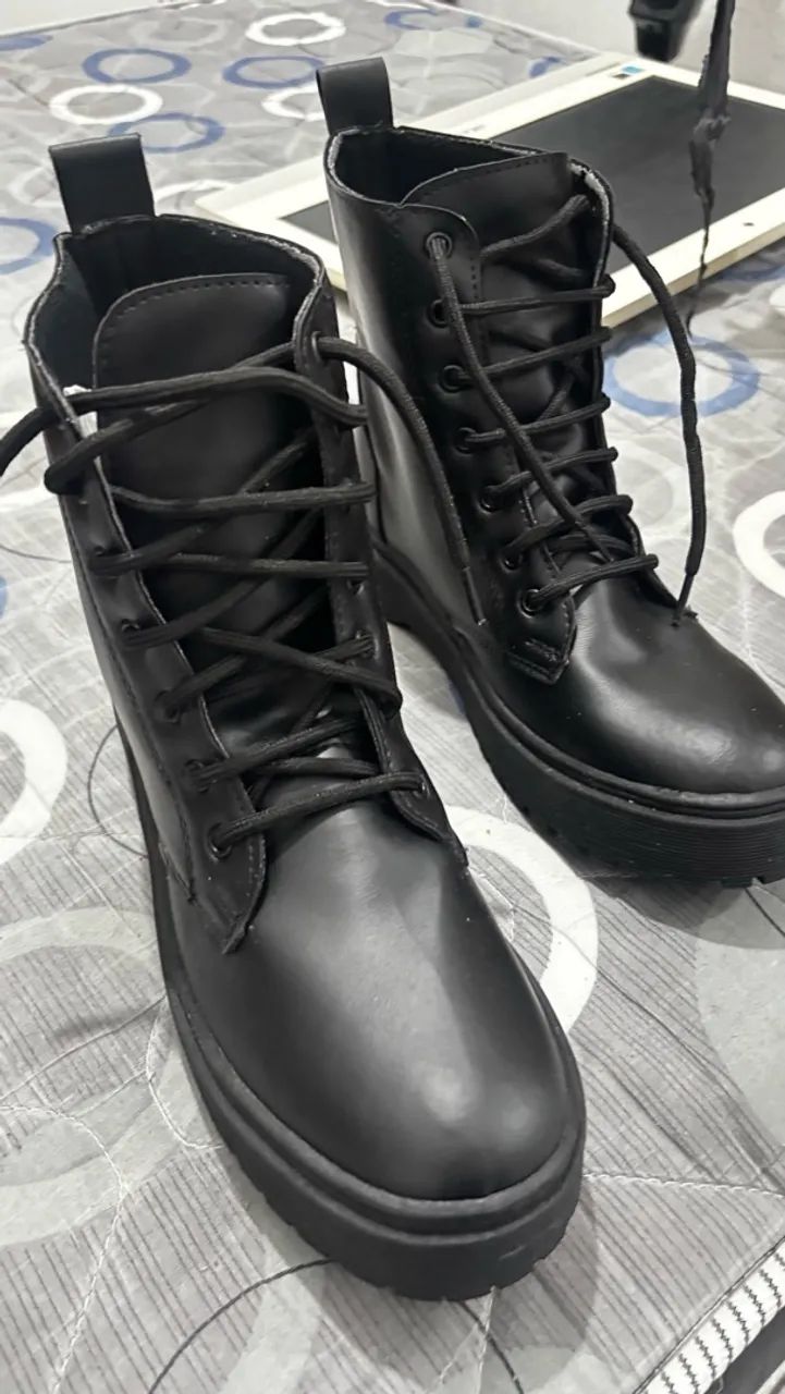 bota coturno feminino 