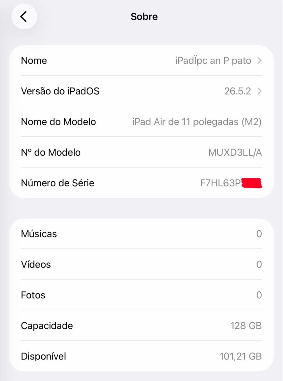Ipad air m2 11 polegadas 128gb wifi + cellular ( 5g ) bateria 98% LOJA FÍSICA ( celular )  - Foto 4