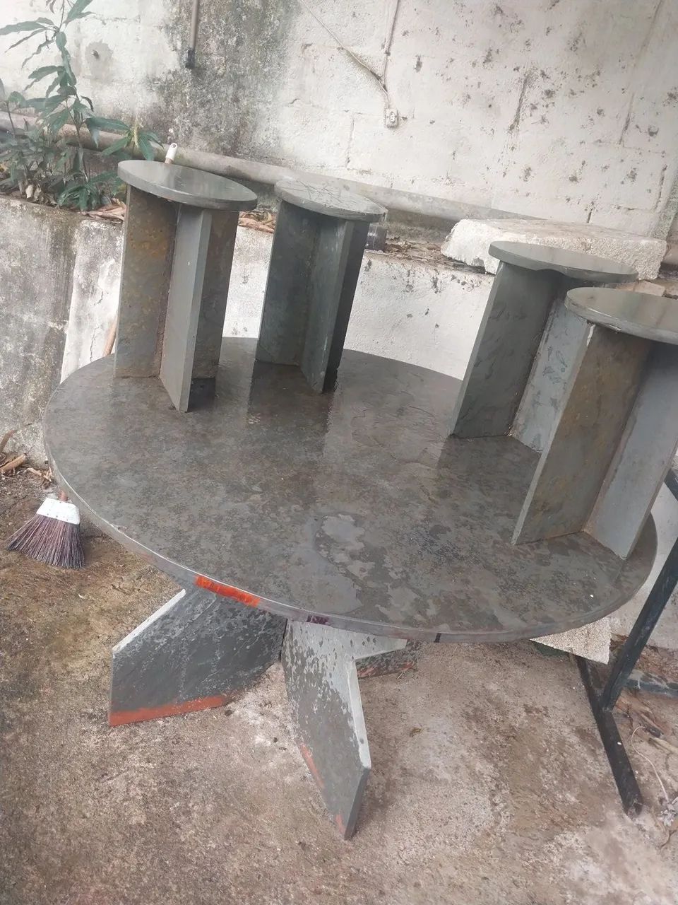 Mesa de ardósia 4 asentos 