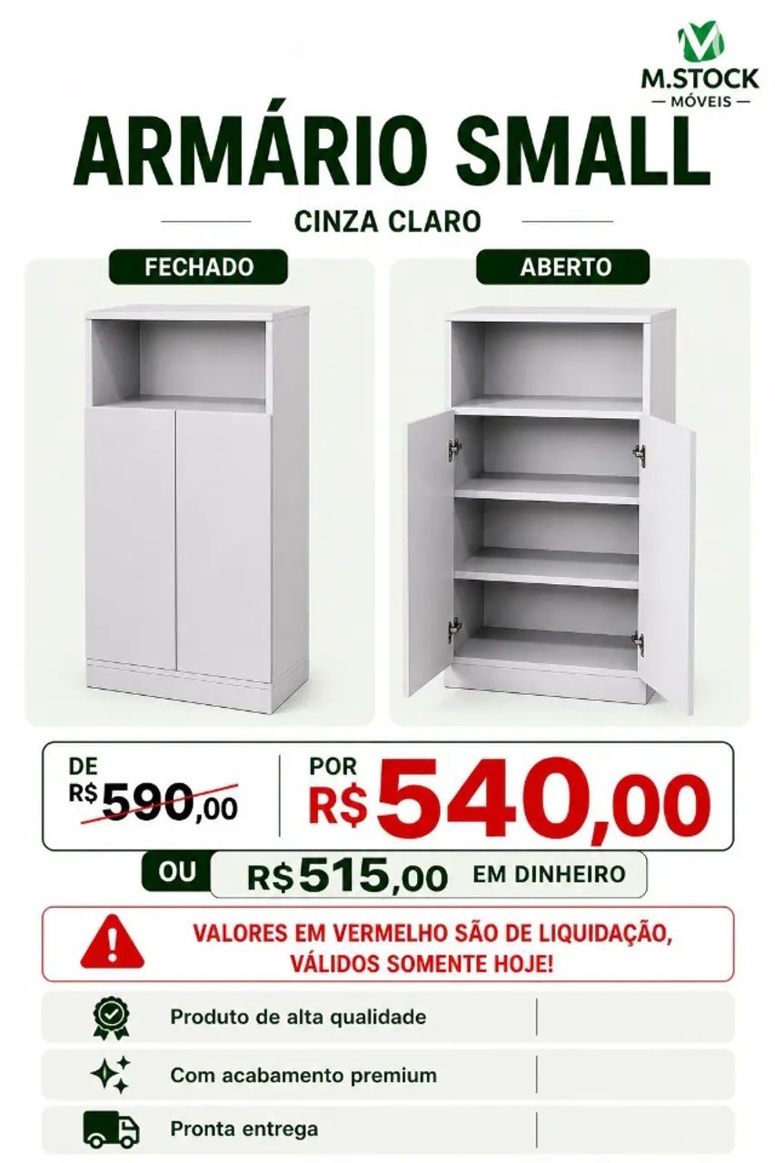 armario small 2 portas 